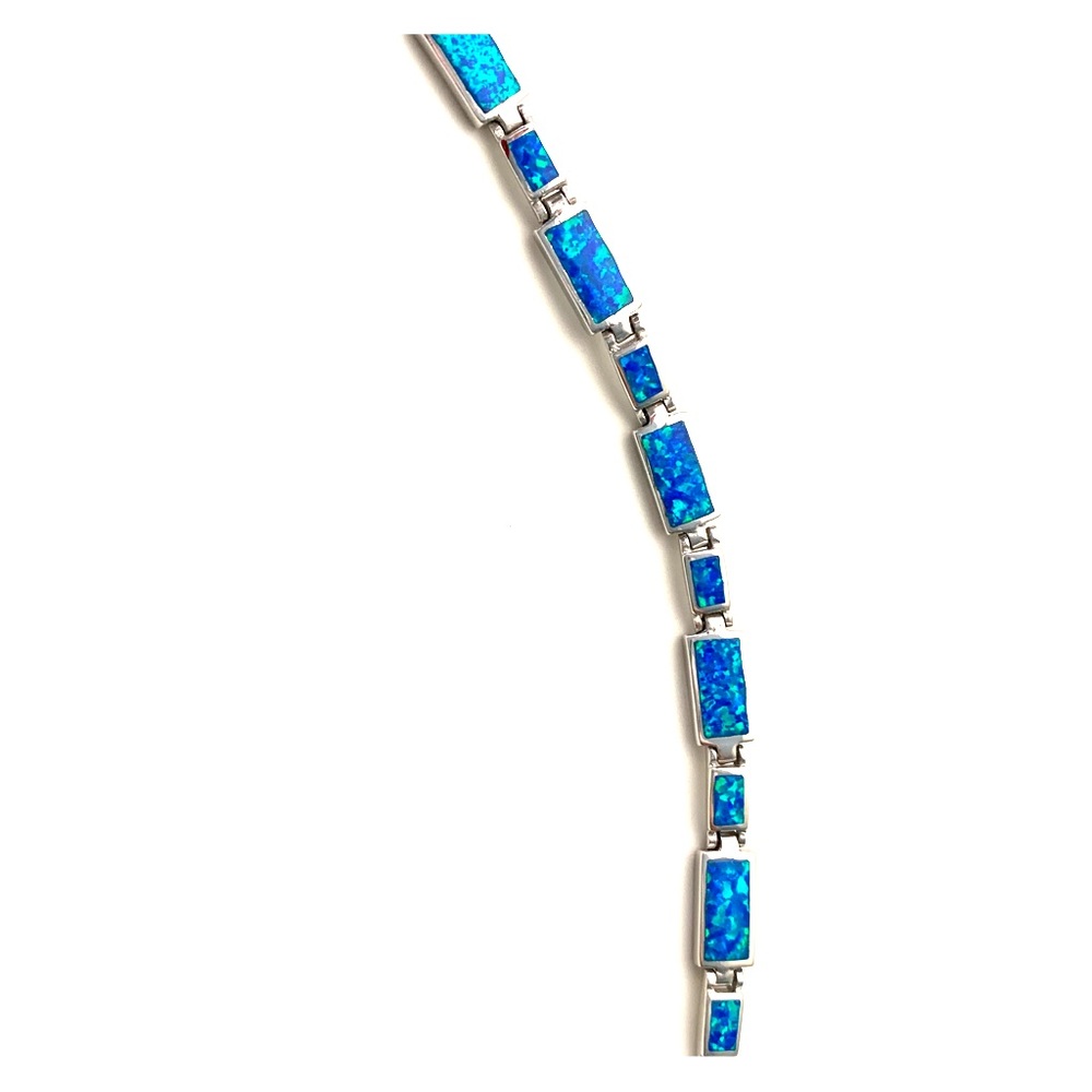 Sterling silver bracelet with opal
